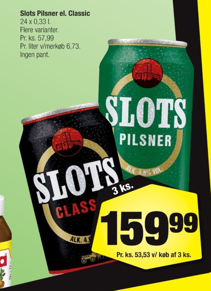 Slots Classic, Øl 24 pk.
