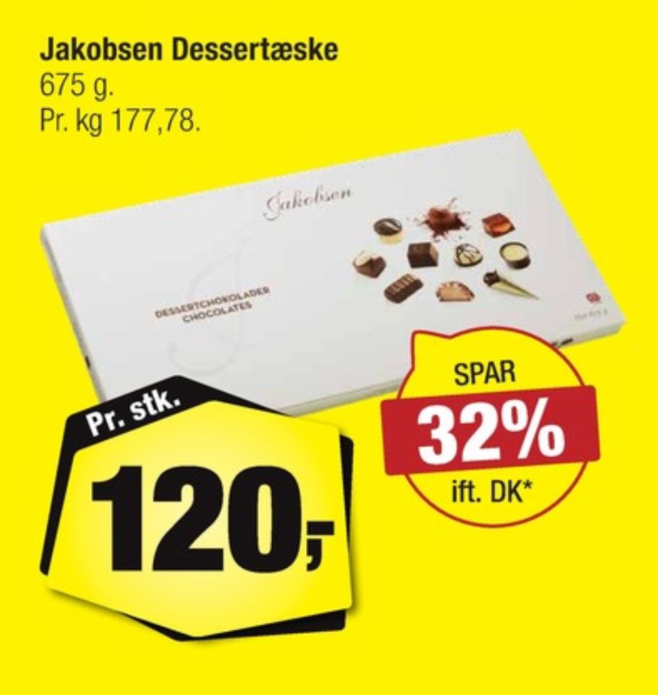 Jakobsen, Dessertchokolade