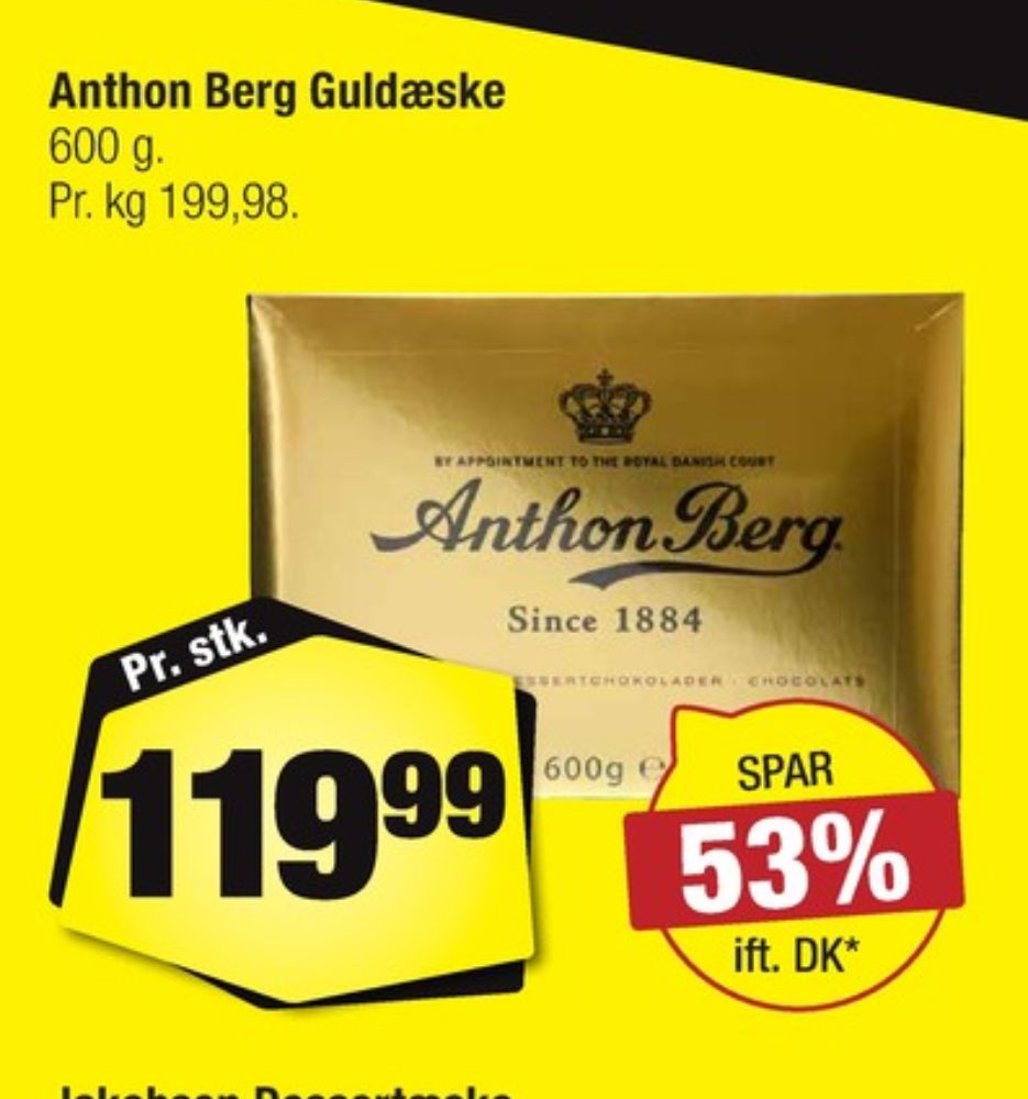 Anthon Berg Guldæske, Dessertchokolade