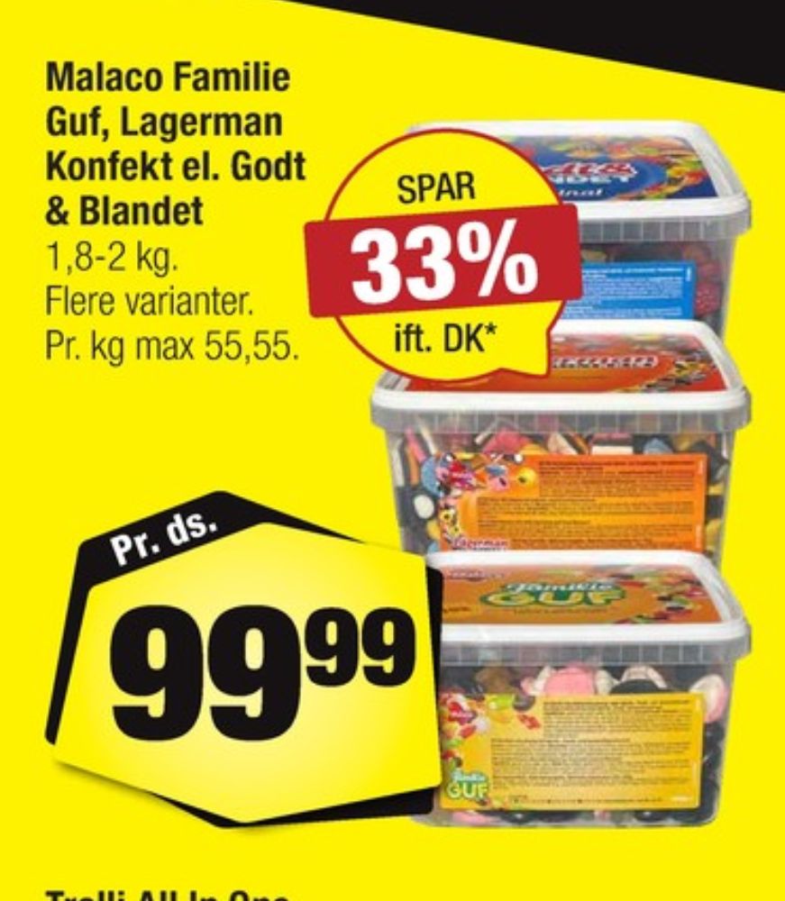 Malaco Godt & Blandet, Slikbøtter