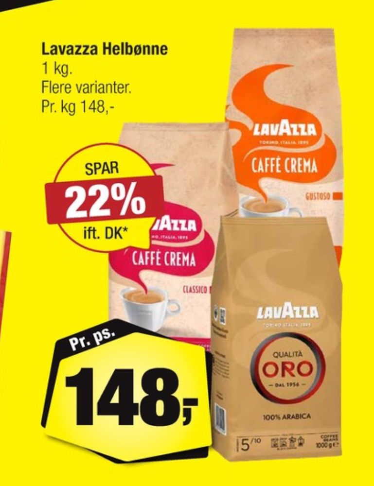 LavAzza Caffe Crema Dolce, Kaffebønner
