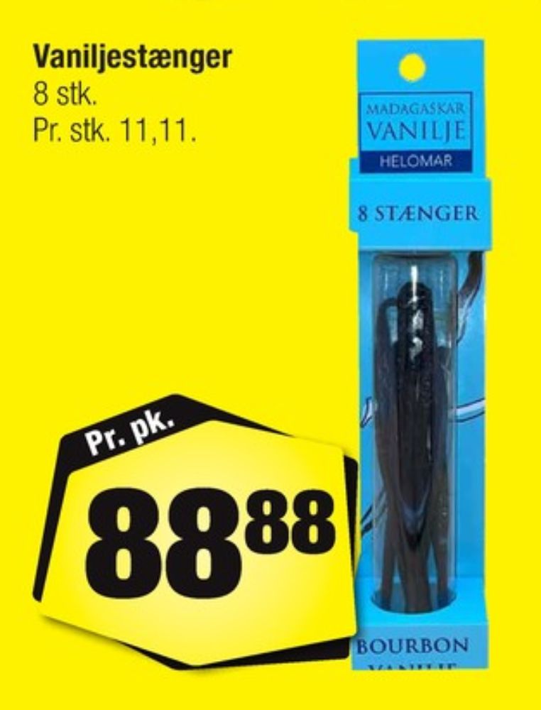 Helomar, Vaniljestang