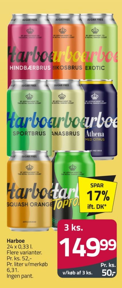 Harboe Athena Citrus, Danskvand med citrus 24 pk. 