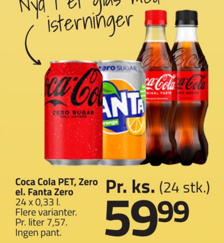 Coca Cola Zero, Cola 24 pk.