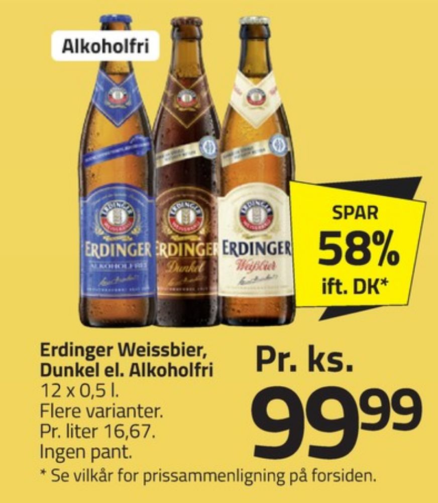 Erdinger, Øl - Alkoholfri 12 pk.