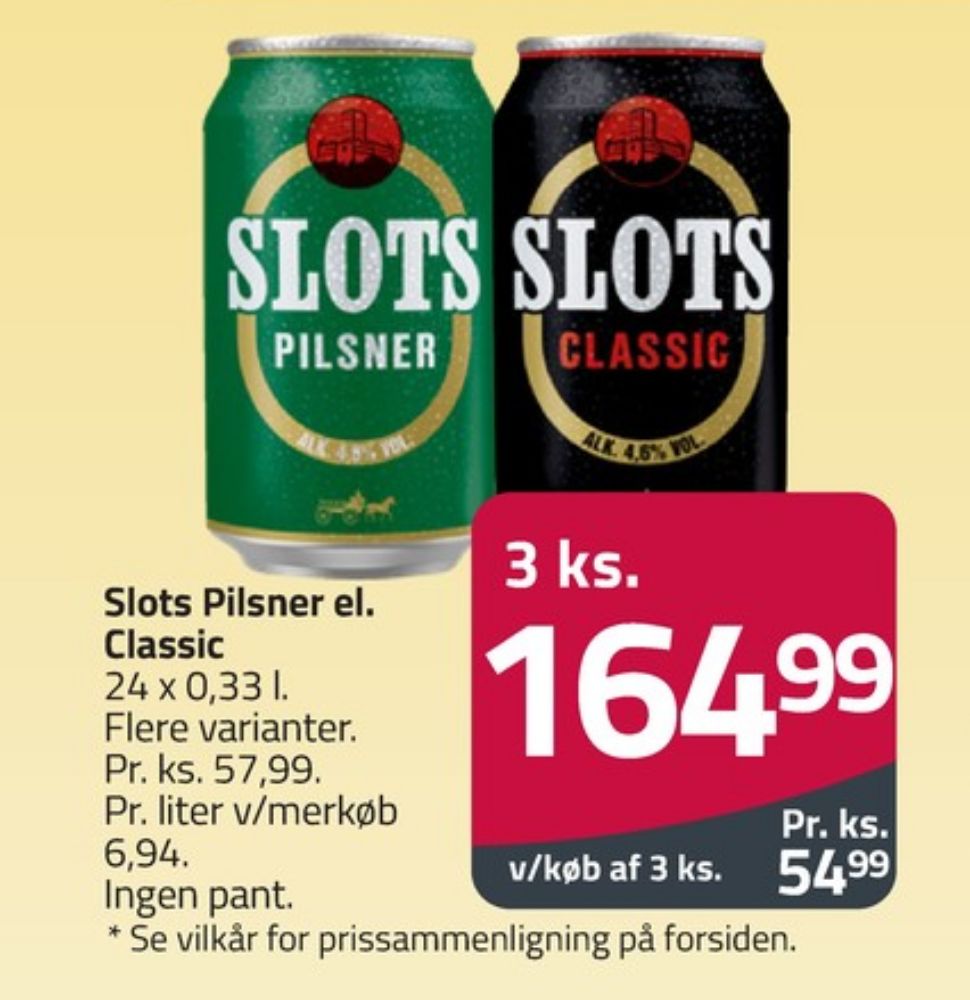 Slots Pilsner, Øl 24 pk.