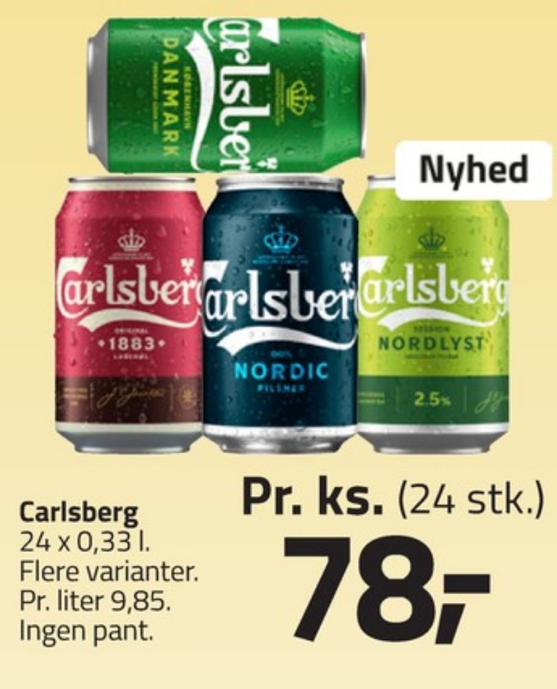 Carlsberg 1883, Øl 24 pk.