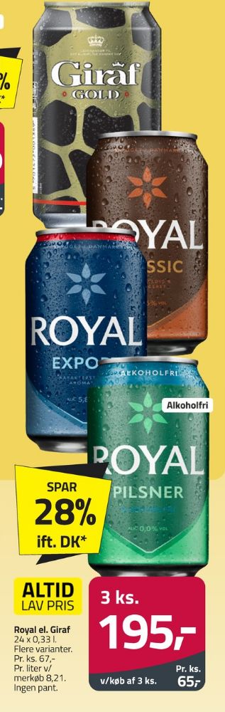 Royal Classic, Øl 24 pk.
