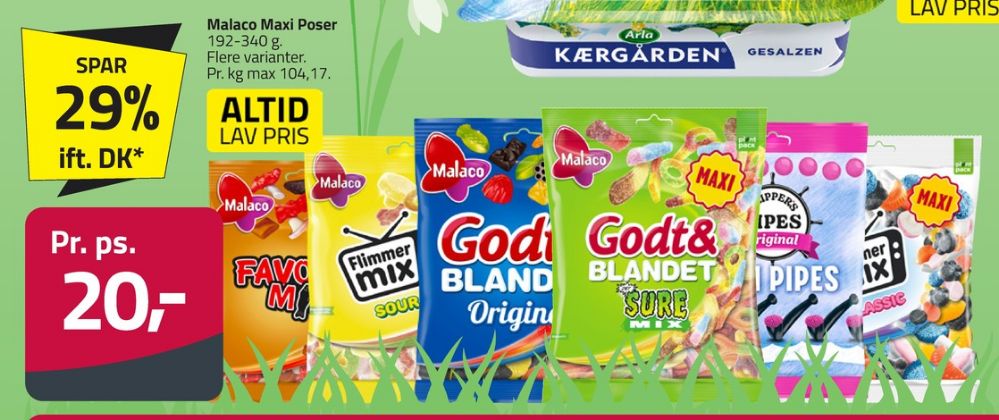 Malaco Godt & Blandet, Slikposer