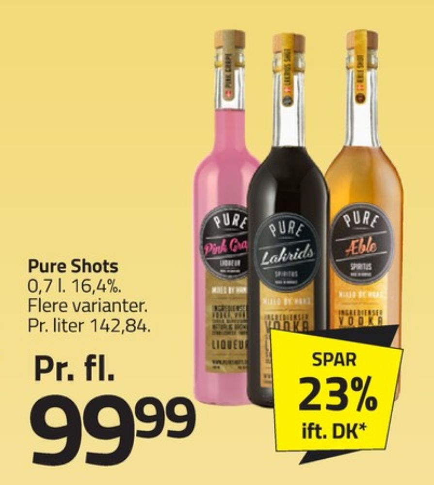 Pure Shots Lakrids, Shots