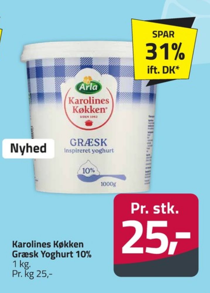 Karolines, Græsk Yoghurt 10%
