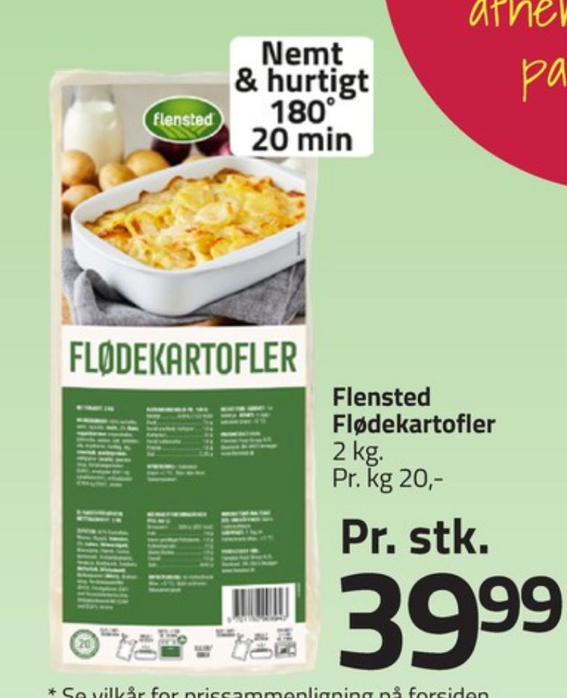 Flensted, Flødekartofler