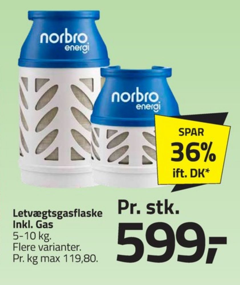Norbro, Gasflaske