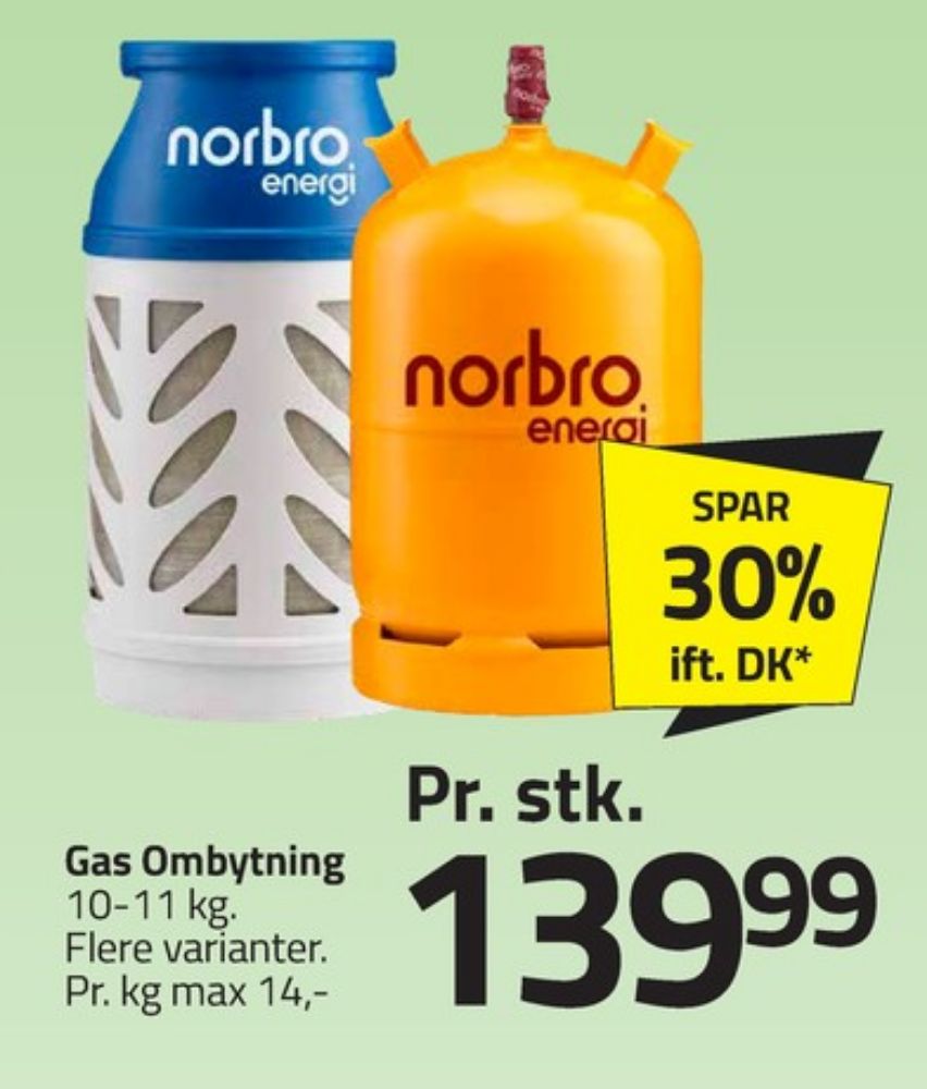 Norbro, Gasflaske