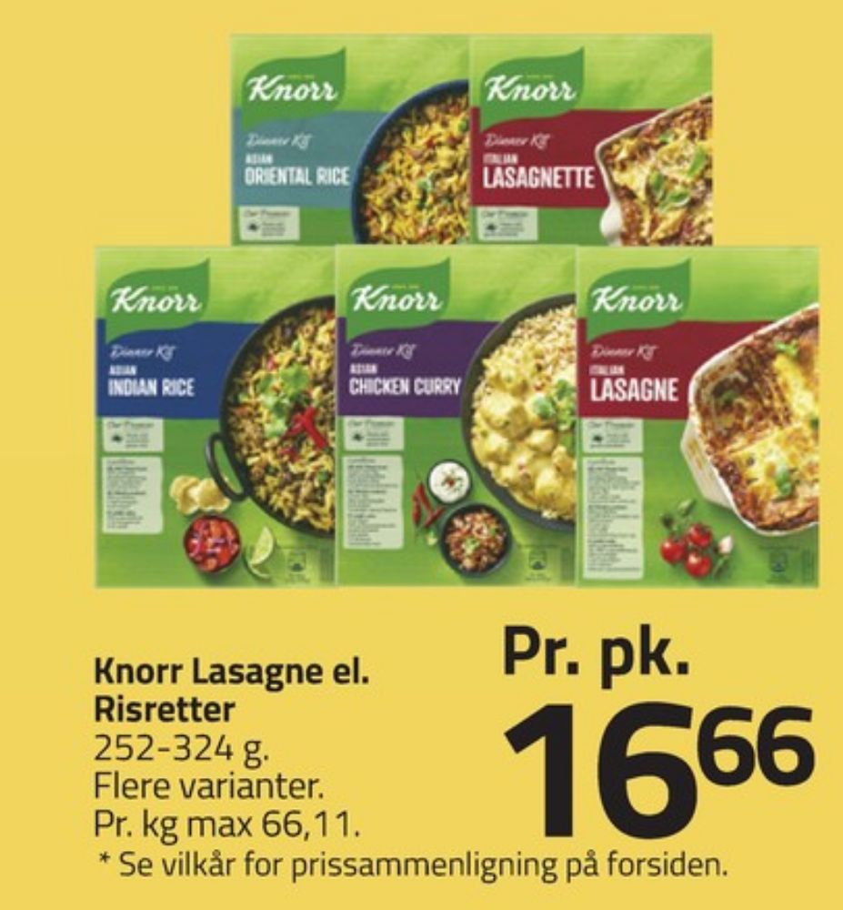 Knorr Dinner Kitt, Asian Indian Rice