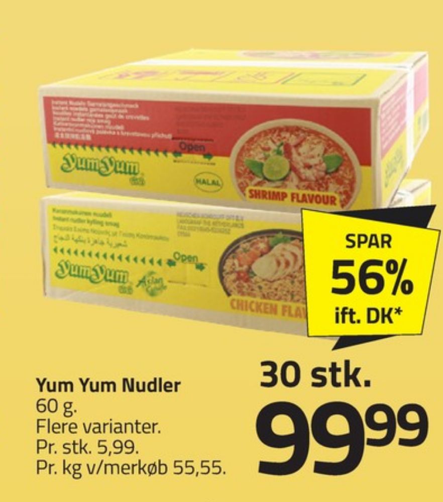 Yum Yum, Nudler Rejesmag