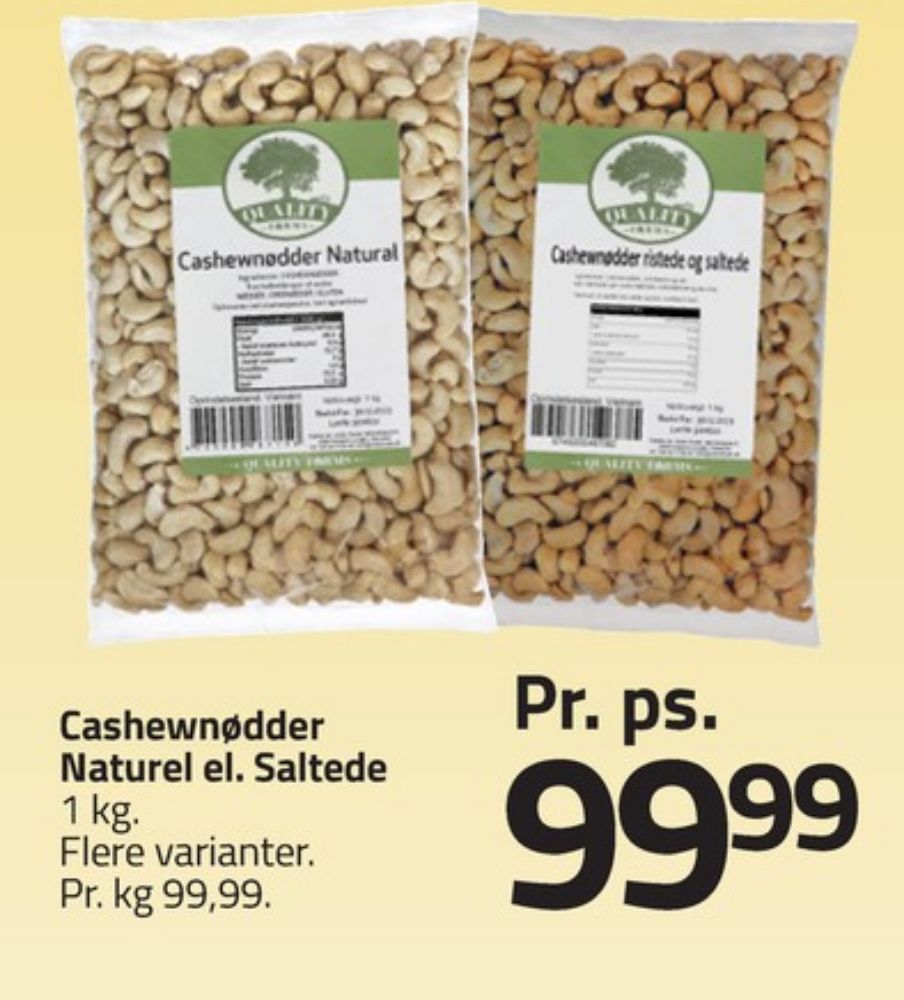 Quality Farms, Cashewnødder