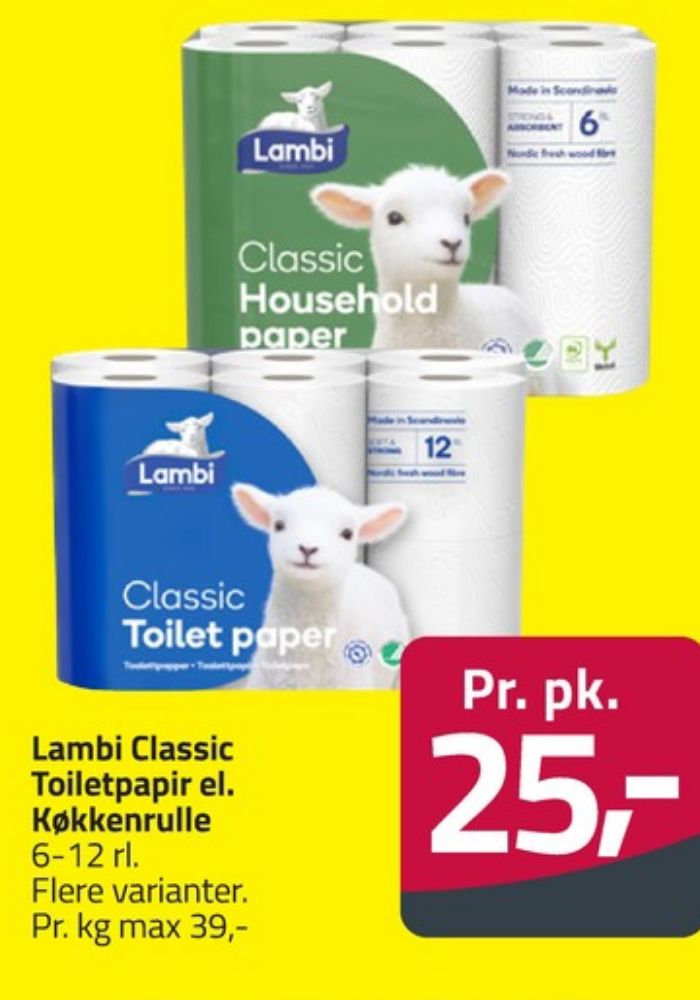 Lambi Classic, Toiletpapir