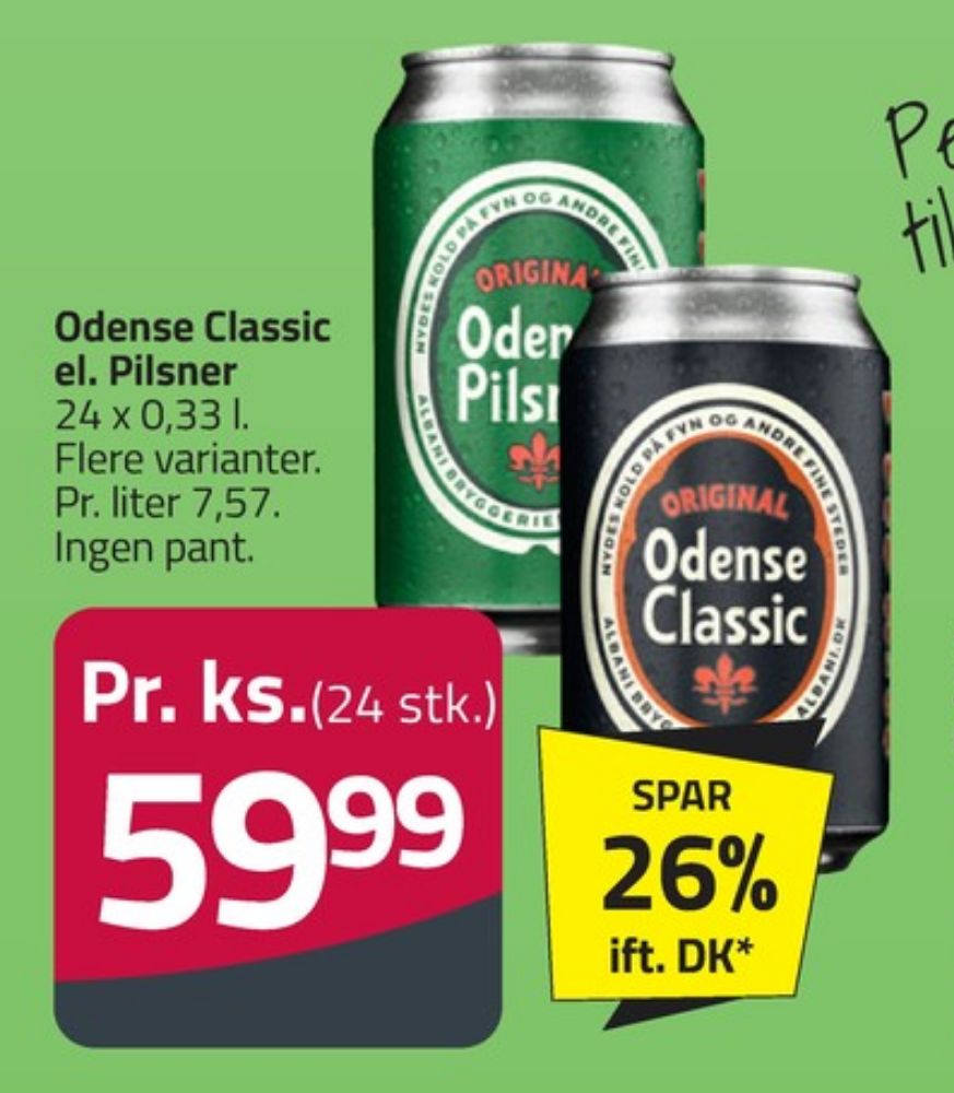 Odense Classic, Øl 24 pk.