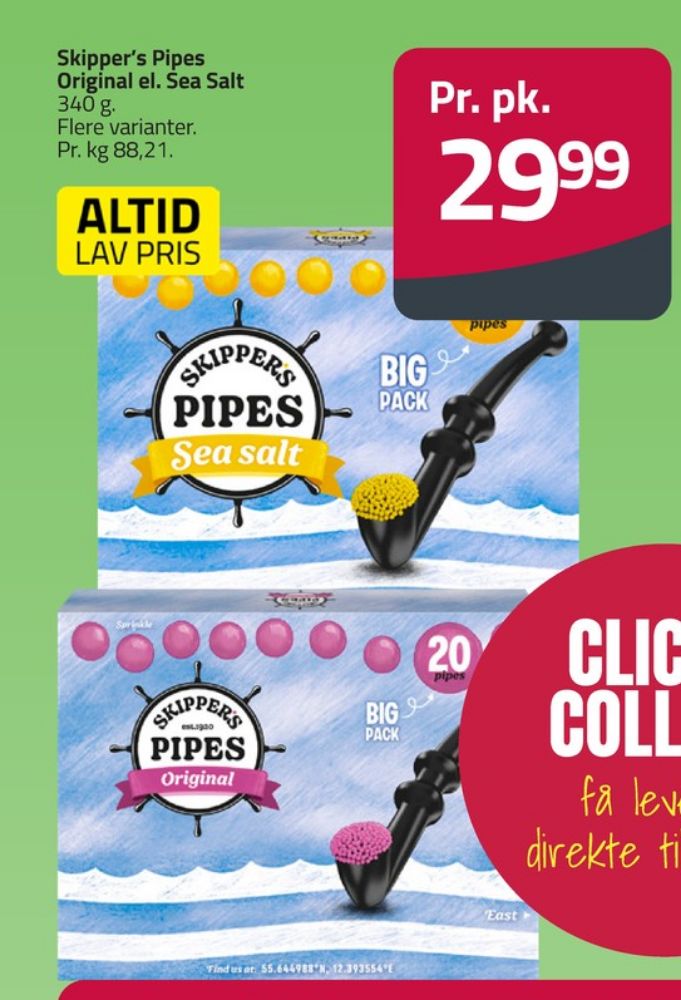 Skippers Pipes, Lakridspiber