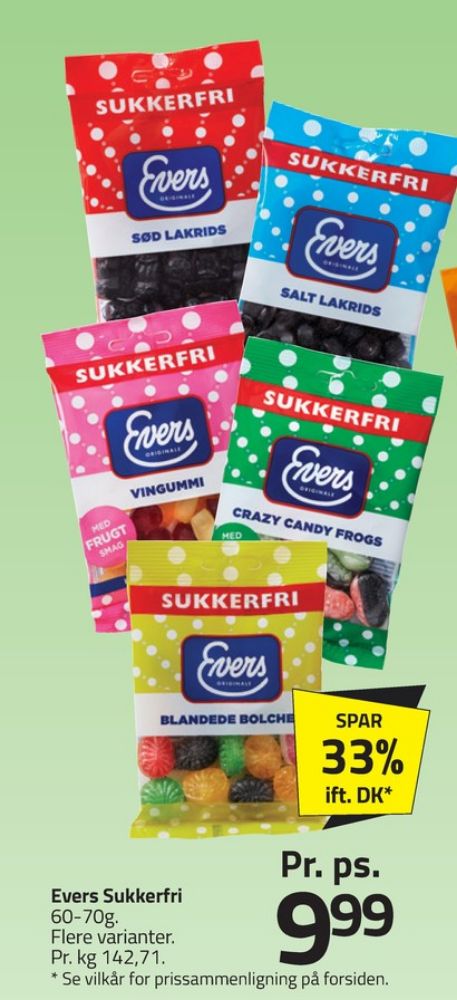 Evers Vingummi, Slikposer