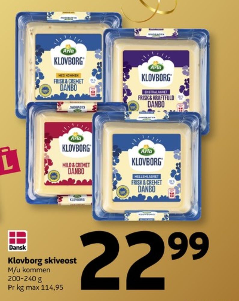 Klovborg, Skiveost Danbo Mild & Cremet