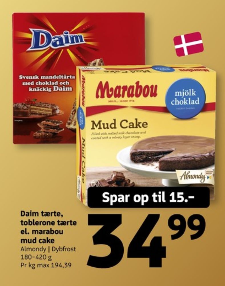 Almondy Marabou, Mud Cake