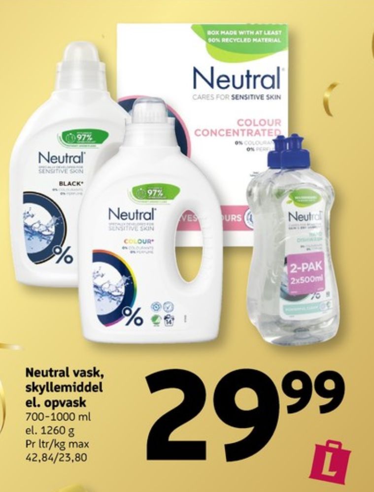 Neutral, Vaskemiddel-flydende