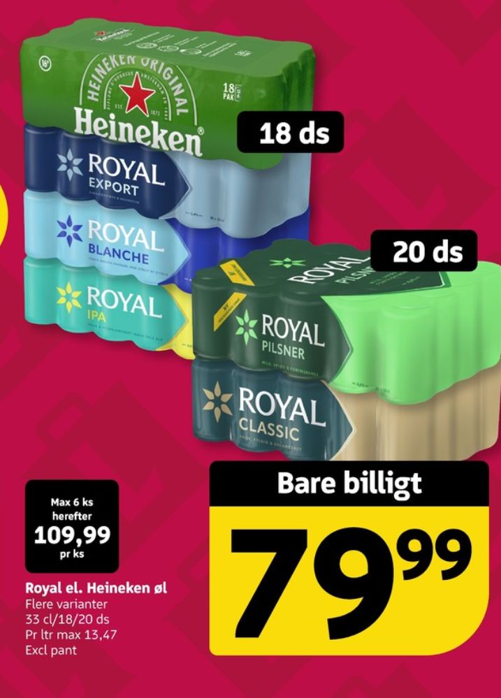 Royal Classic, Øl 20 pk.