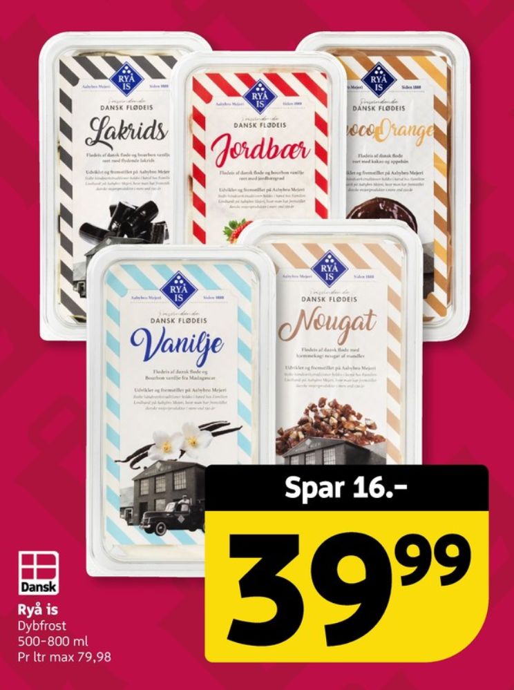 Ryå Is, Nougat Flødeis