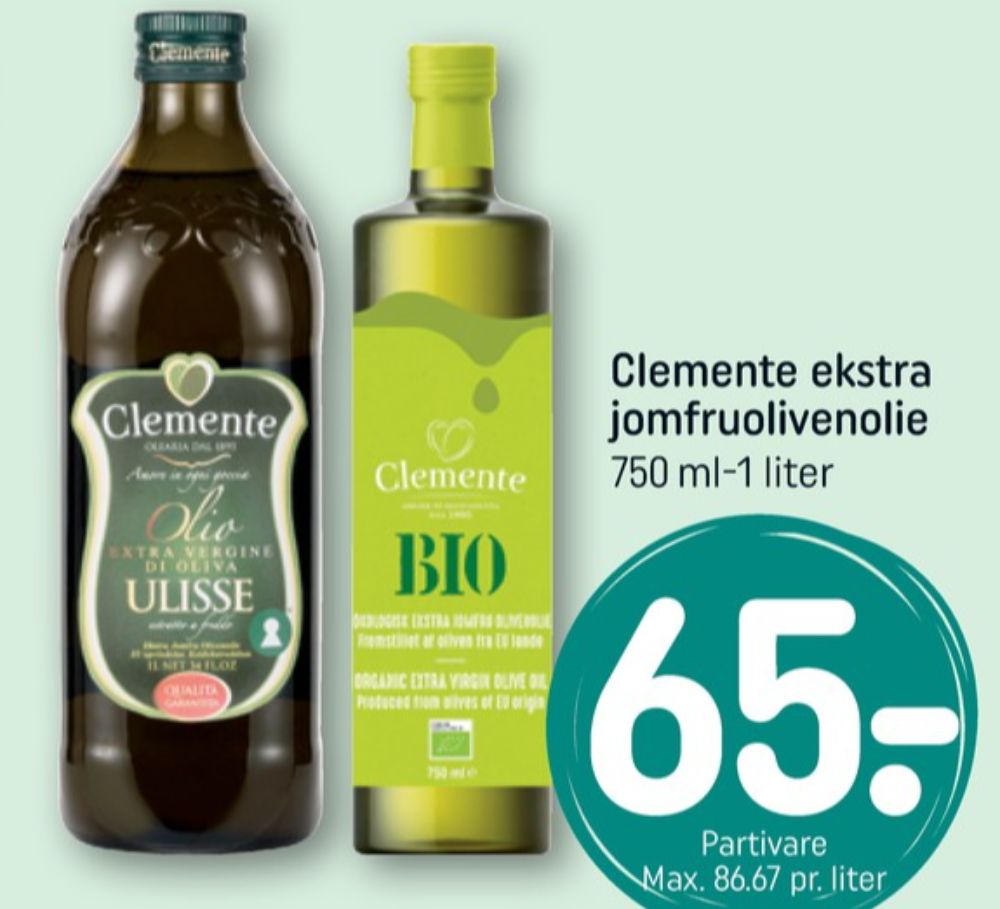 Clemente, Olivenolie