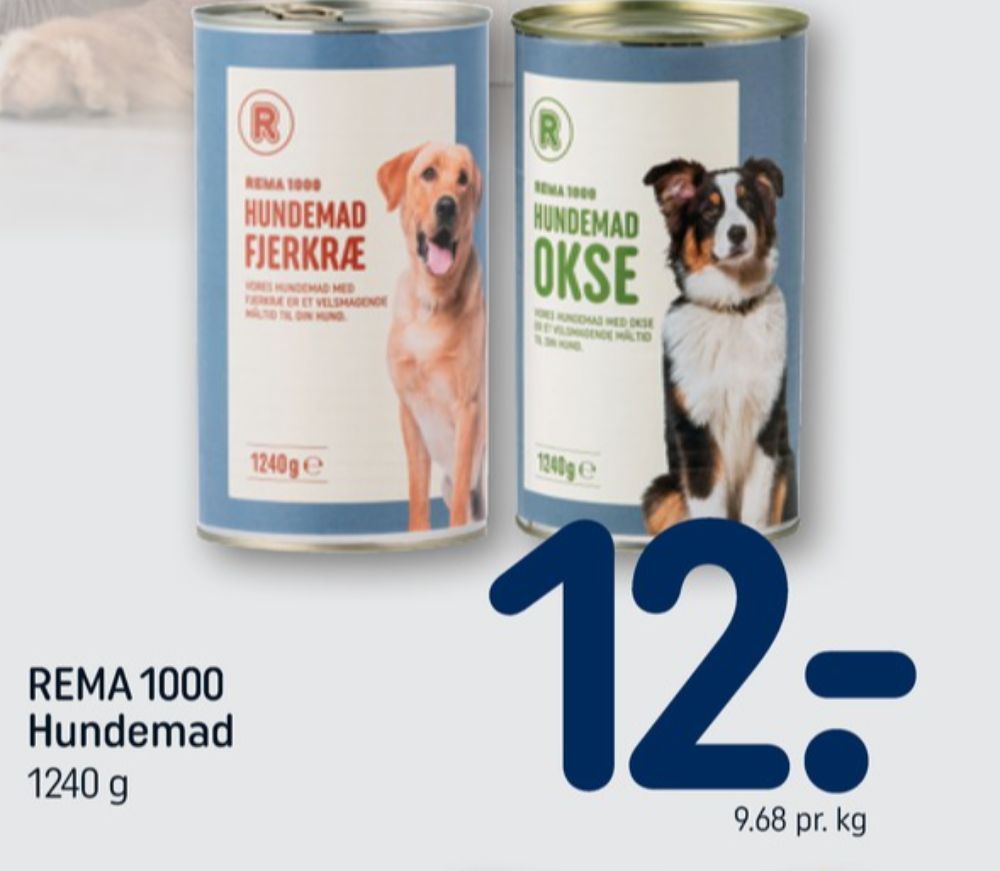 Rema 1000, Hundefoder