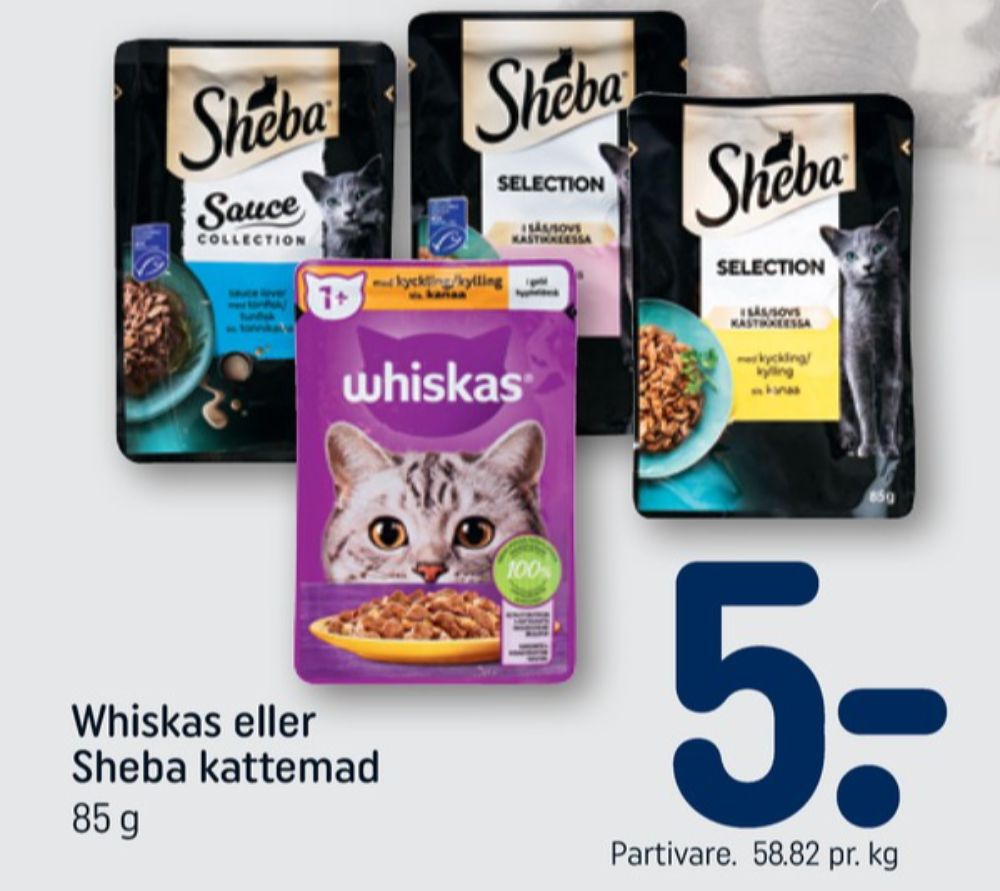 Whiskas, Kattefoder