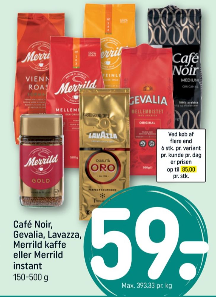 Merrild Koffeinlet, Kaffe Formalet