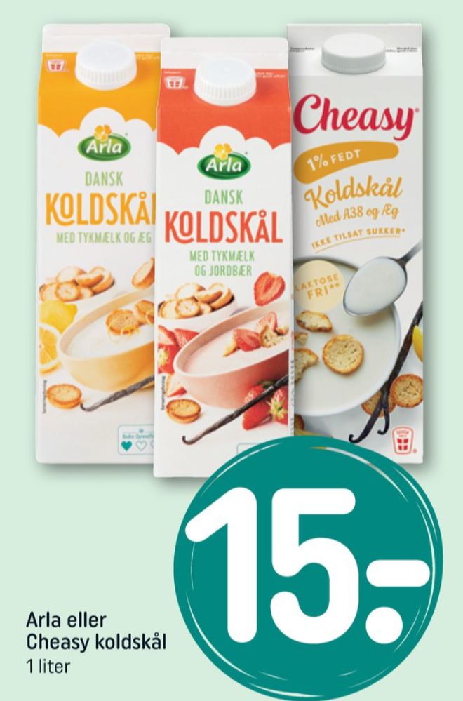 Arla, Koldskål Tykmælk & Jordbær
