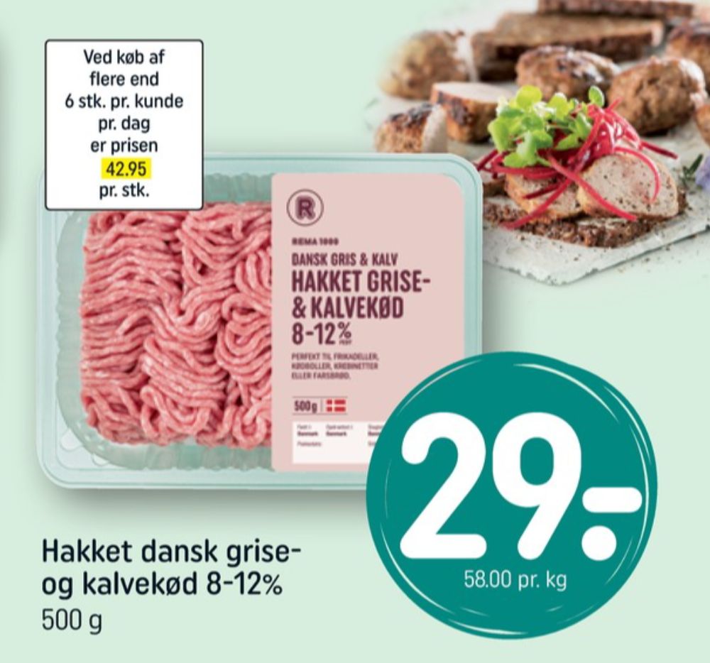 Rema 1000, Hakket kalv og grisekød 8-12%