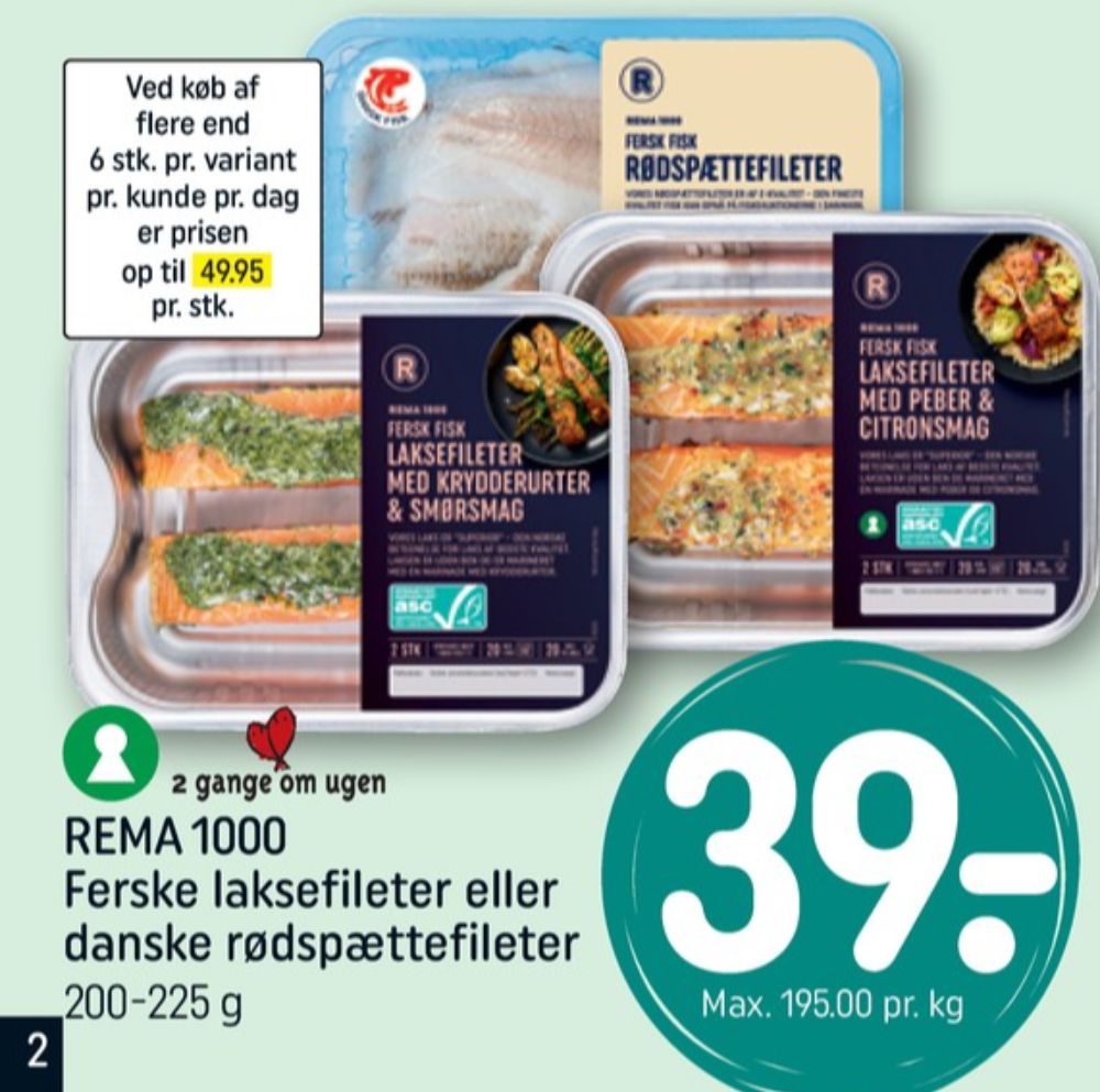 Rema 1000, Laksefilet