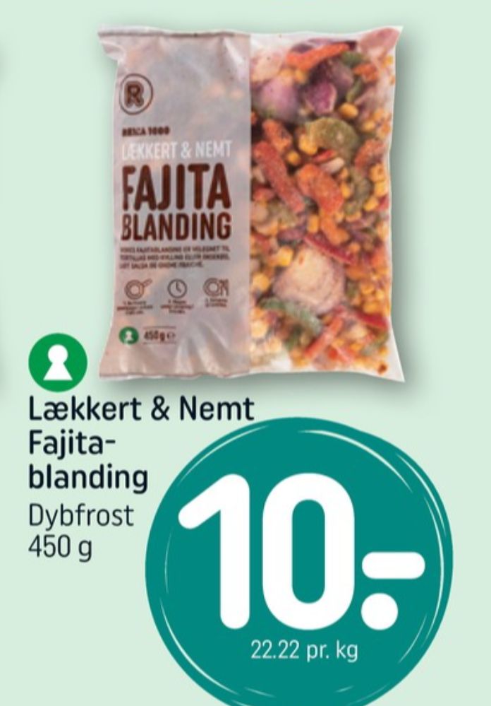 Rema 1000, Fajita Blanding