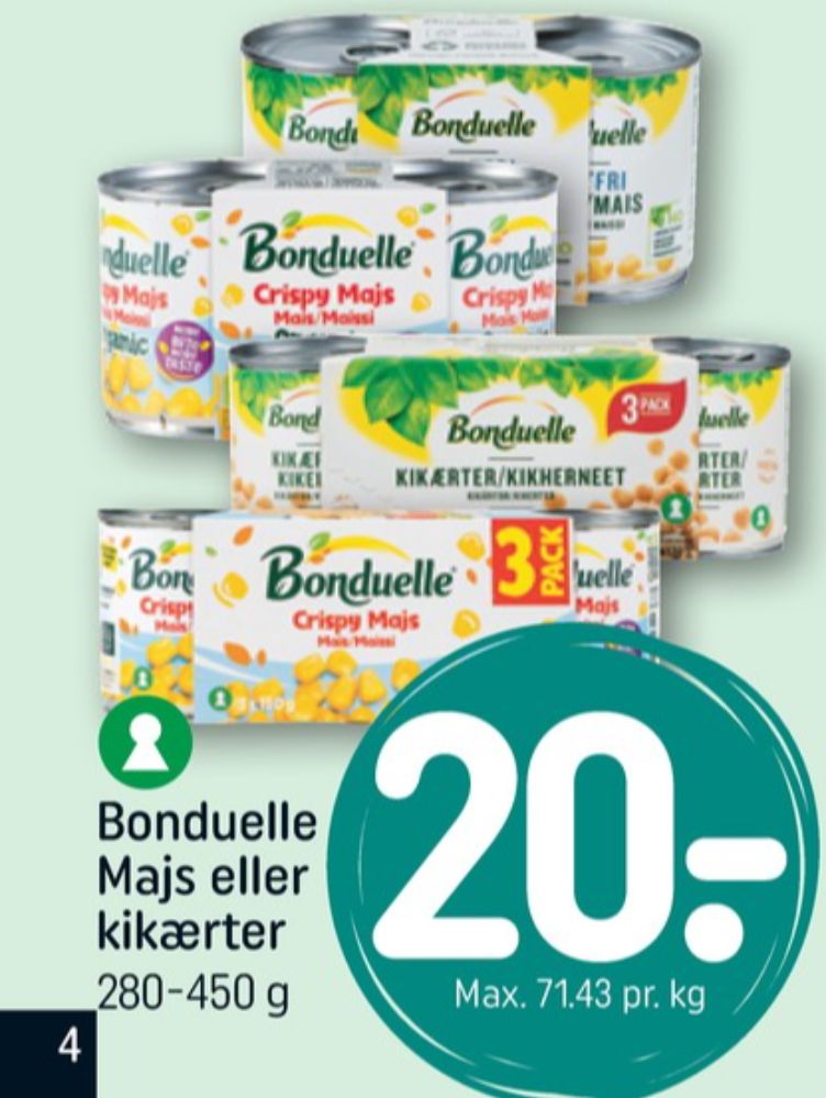 Bonduelle, Majs