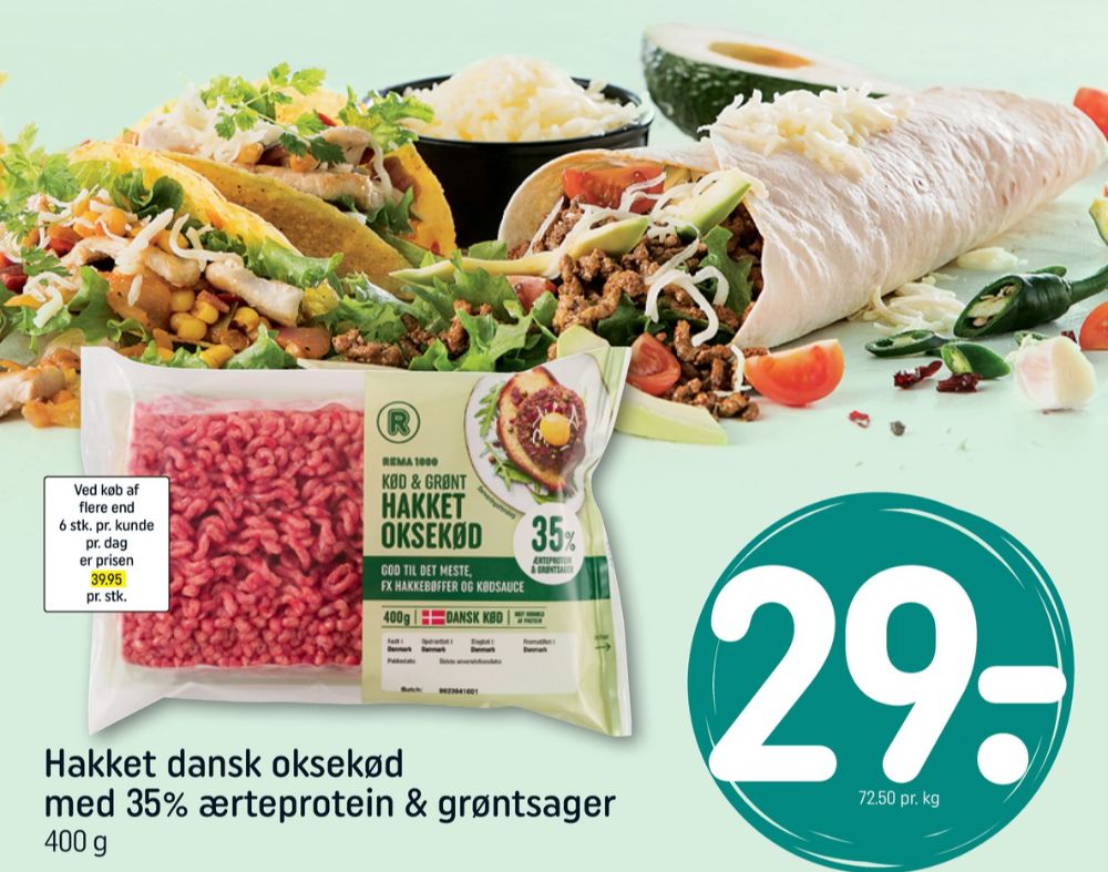 Rema 1000, Hakket Okse og Grønt 35%