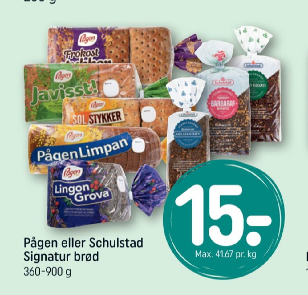 Schulstad Signaturbrød Fanøbrød, Rugbrødsskiver