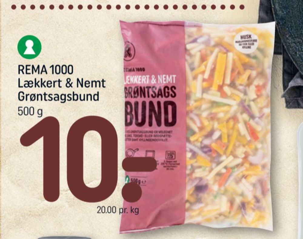 Rema 1000, Grøntsagsbund