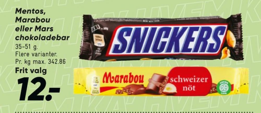 Marabou, Chokoladebar Schweizernöt