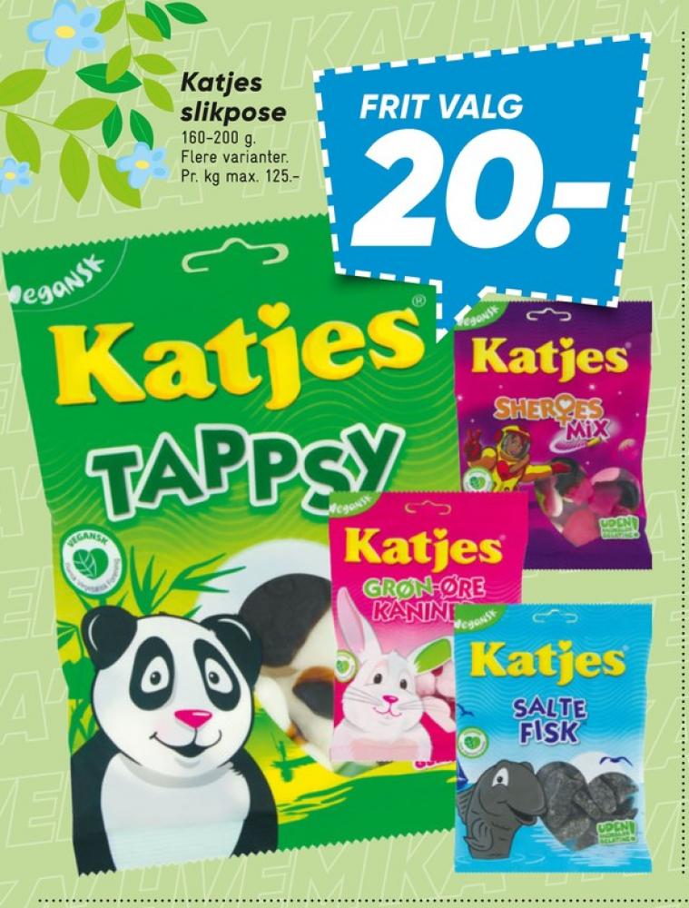 Katjes Salte Fisk, Slikposer