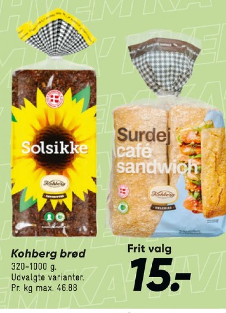 Kohberg, Solsikkerugbrød