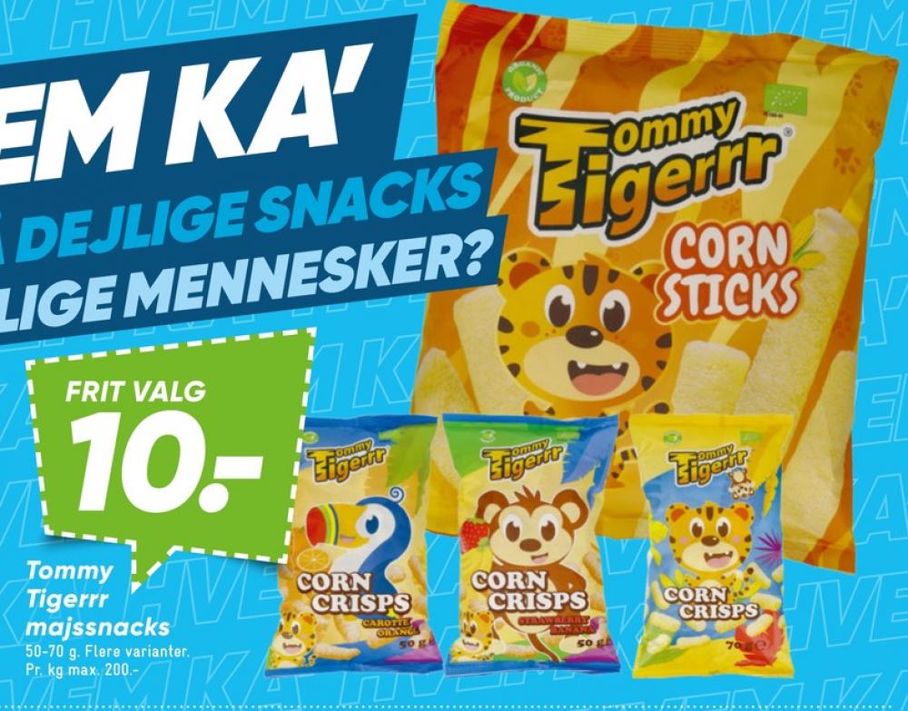 Tommy Tigerrr, Majs Snacks