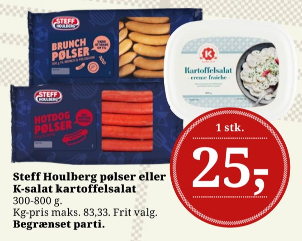 K-salat, Kartoffelsalat