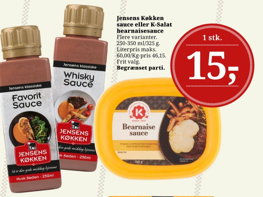 Jensens Køkken, Whisky Sauce