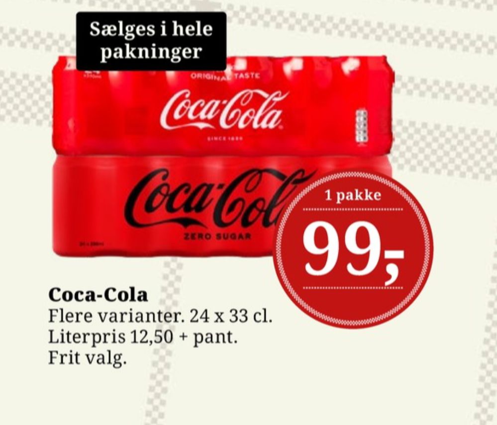 Coca Cola Zero, Cola 24 pk.