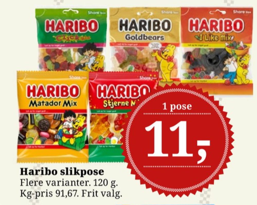 Haribo Matador Mix, Slikposer